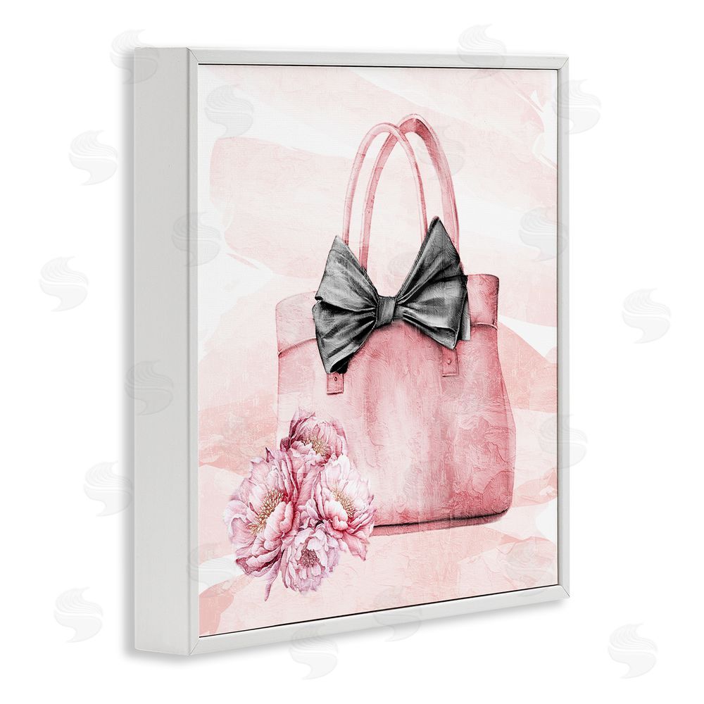 Kim Allen Glam Time Handbag White Framed Giclee Wall Art Print