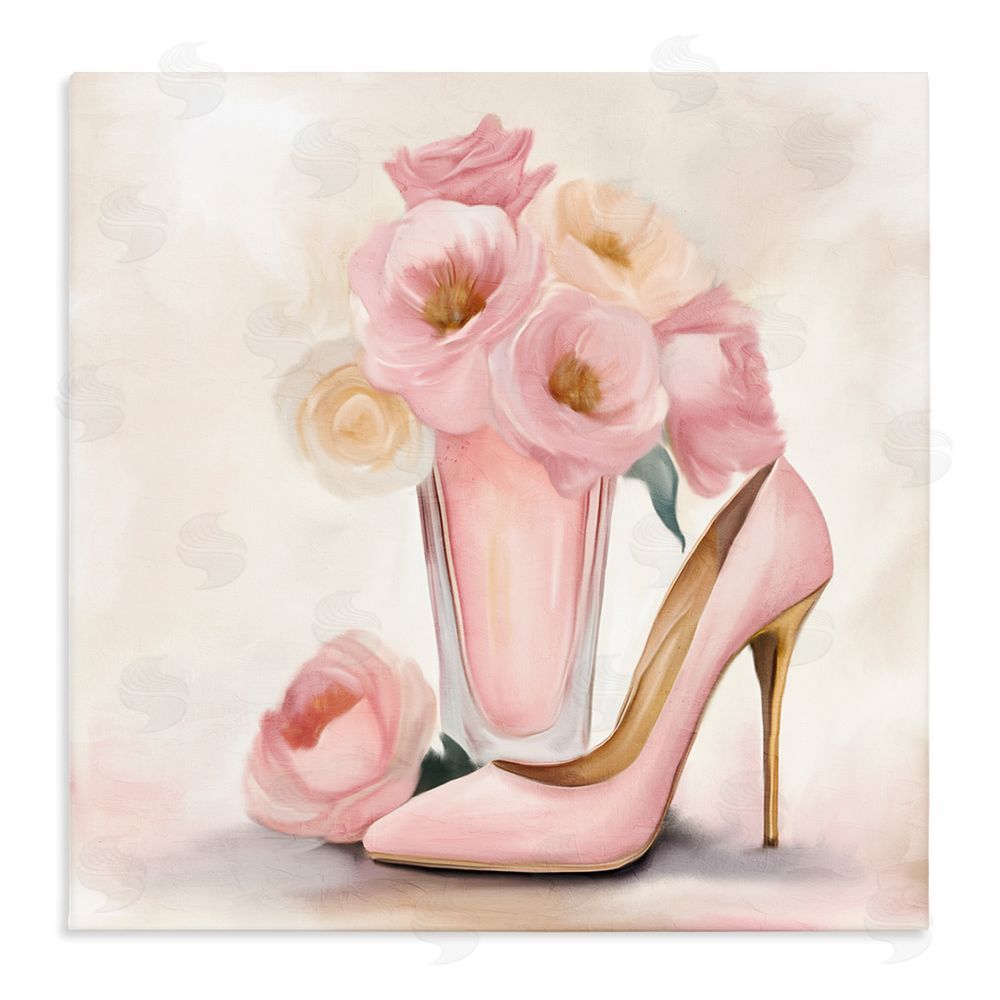 Kim Allen Pink Beauty Bouquet Stretched Canvas Wall Art Print