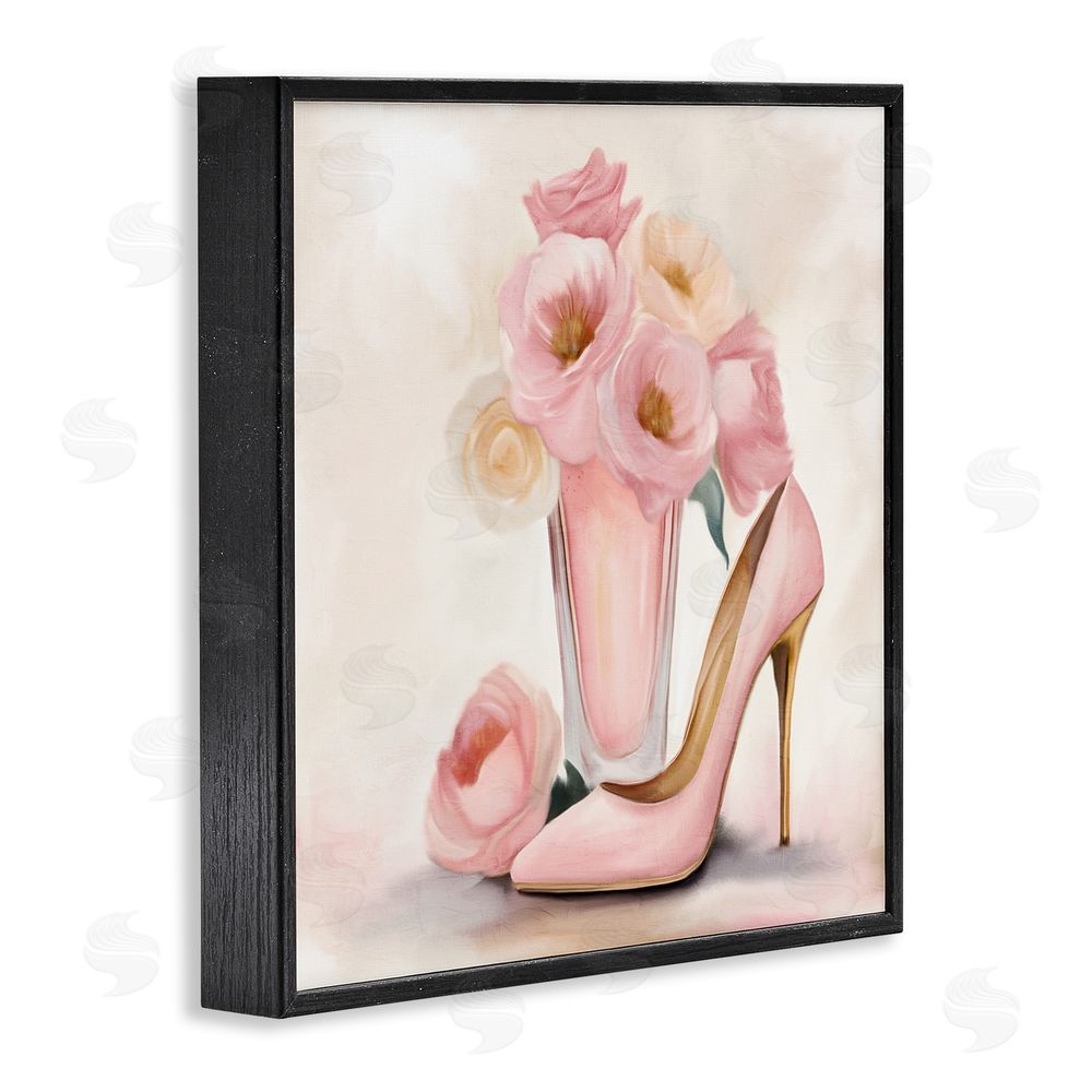 Kim Allen Pink Beauty Bouquet Black Framed Giclee Wall Art Print
