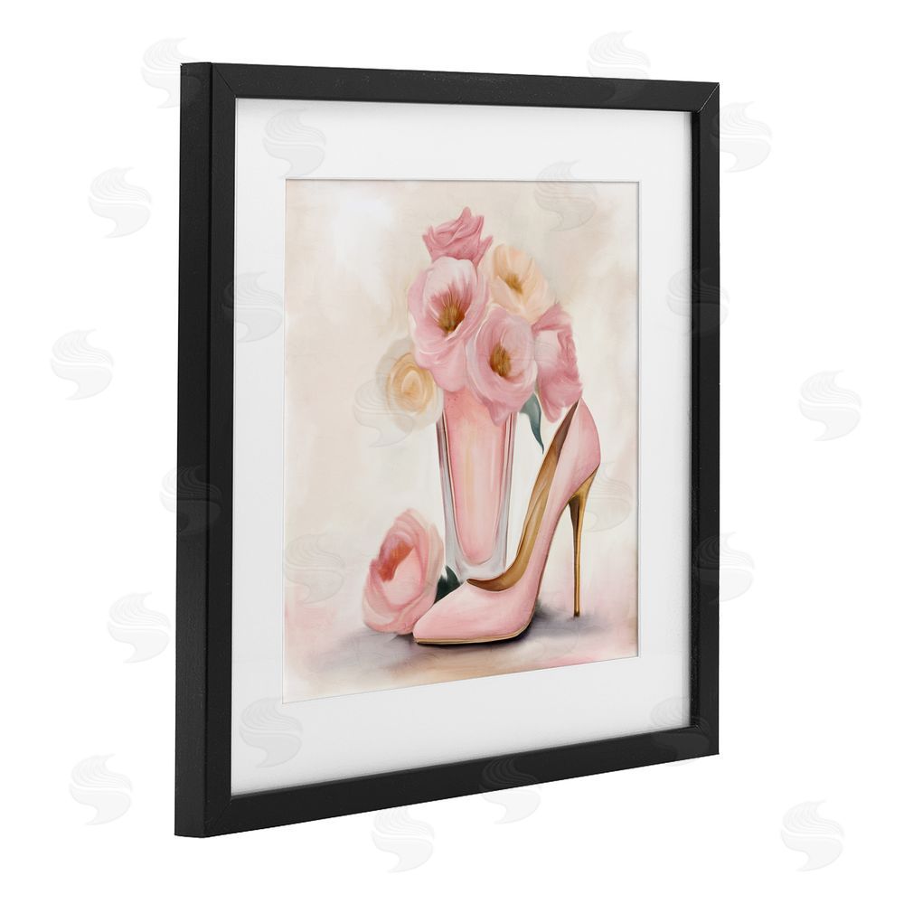 Kim Allen Pink Beauty Bouquet Black Framed Print Under Glass Wall Art