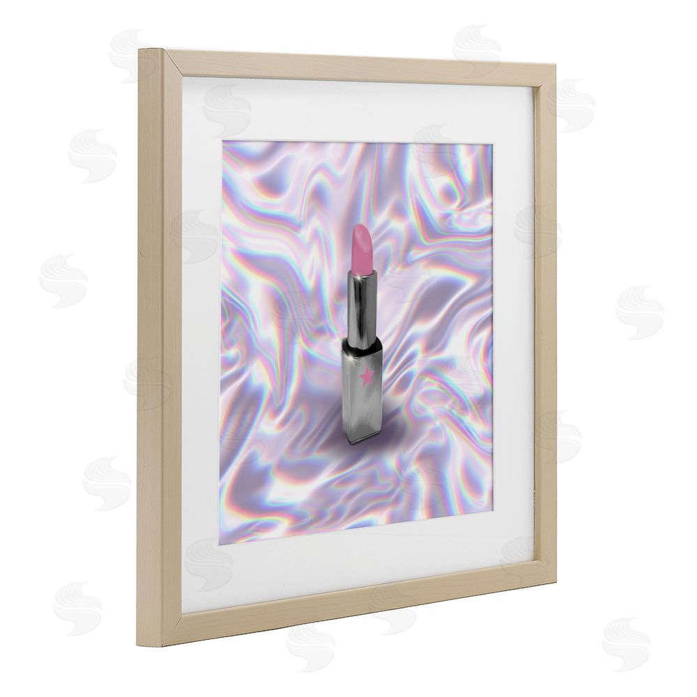 Matthew Piotrowicz Iridescent Icon Lipstick Brown Framed Print Under Glass Wall Art