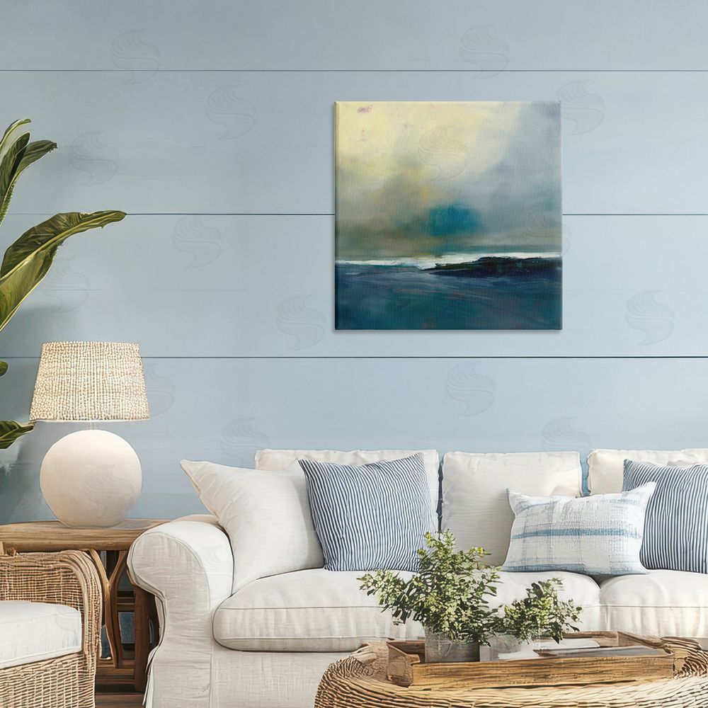Patrick Dennis Channeling Calm Horizon Stretched Canvas Wall Art Print in Room