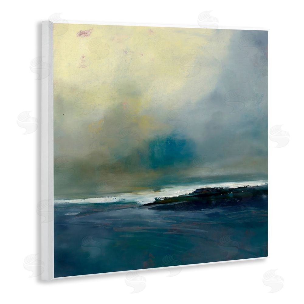 Patrick Dennis Channeling Calm Horizon Wall Plaque Art Print with White Foil Wrap