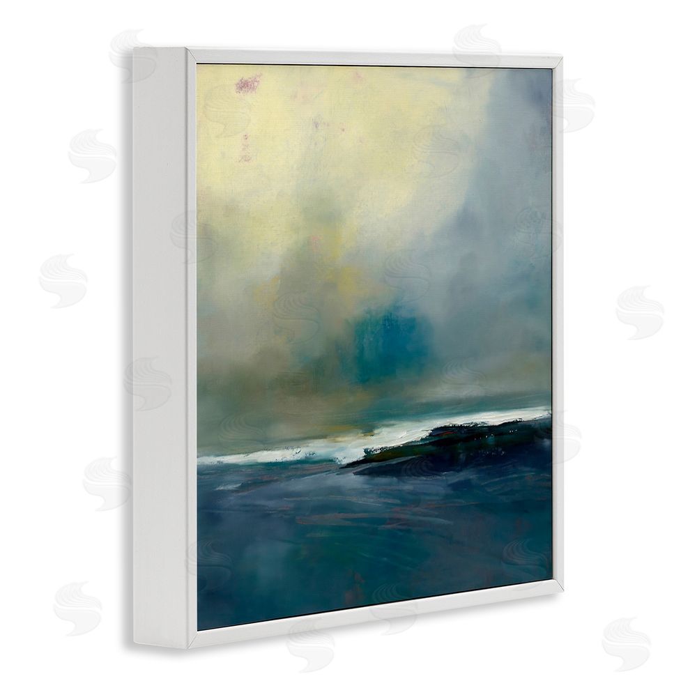 Patrick Dennis Channeling Calm Horizon White Framed Giclee Wall Art Print