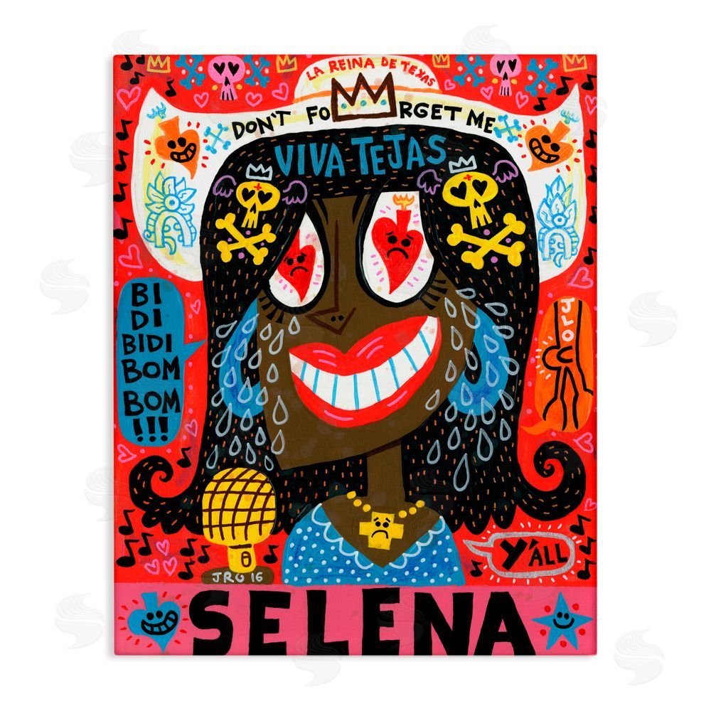 Jorge R. Gutierrez Selena Don't Forget Me Canvas Wall Art Print