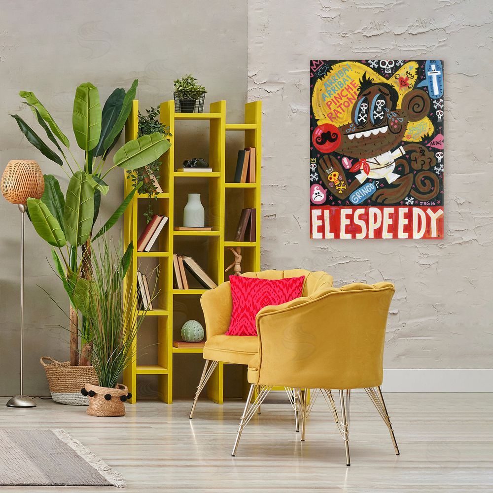 Jorge R. Gutierrez El Speedy Culture Collage Canvas Art on Wall
