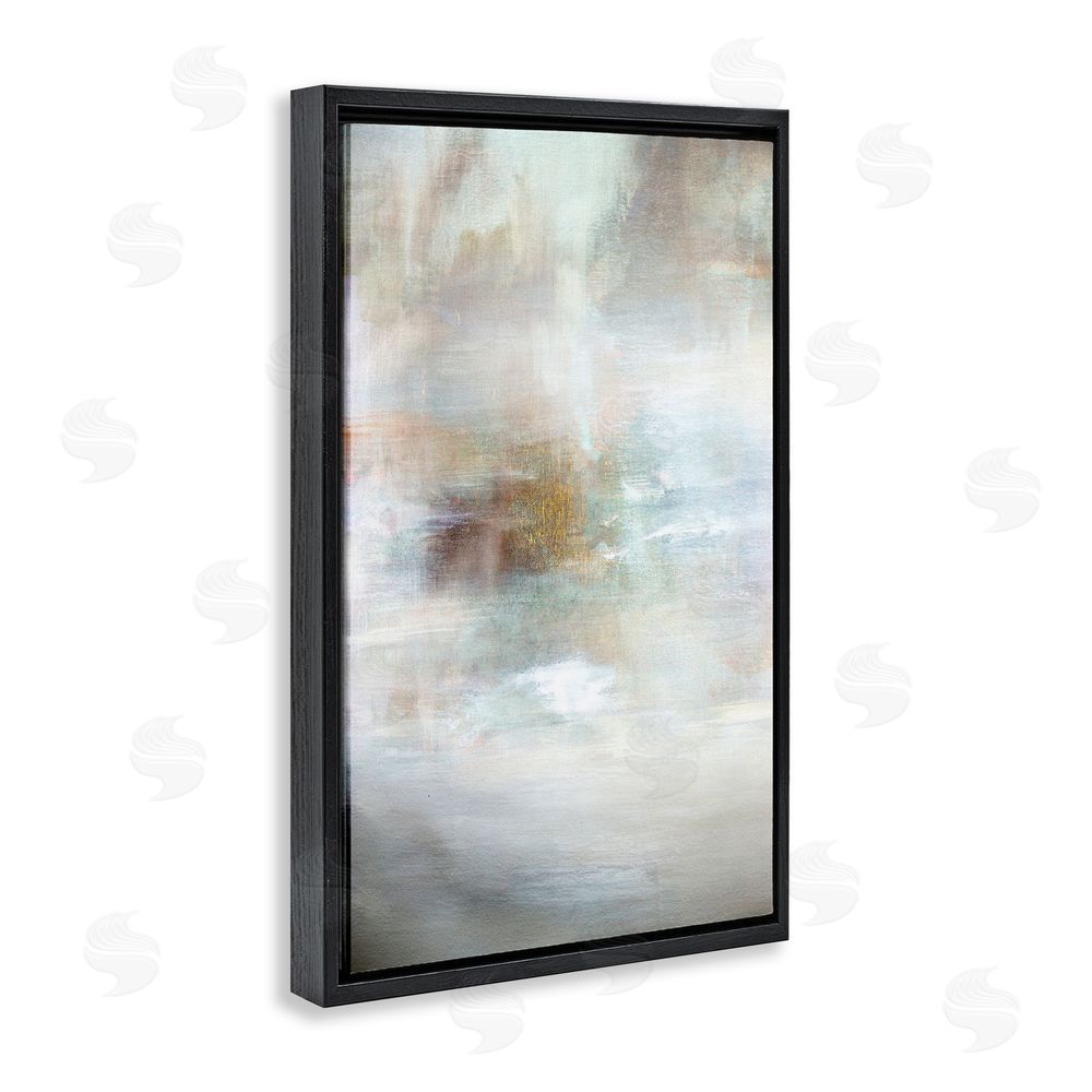 Hope Bainbridge Soft Haze of Subtle Light Black Floating Frame Canvas Wall Art Print