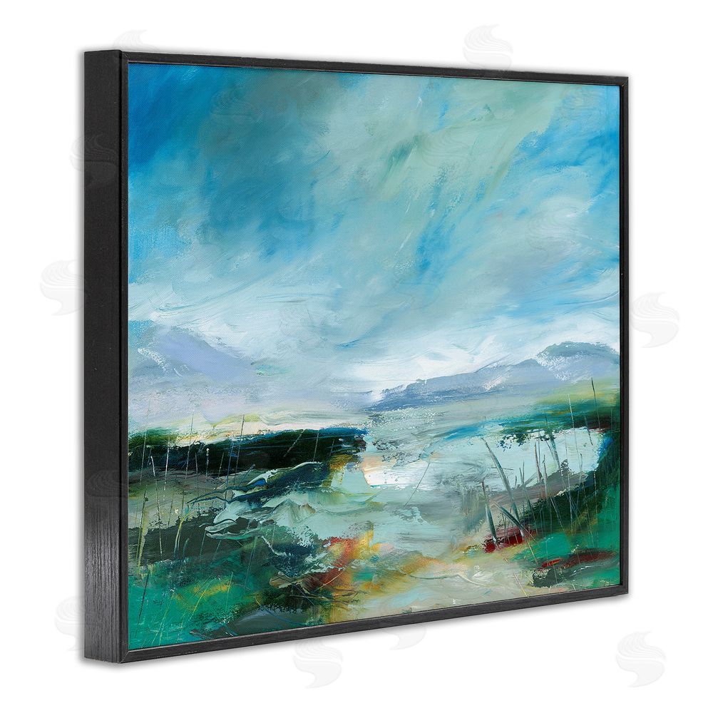 Lesley Birch Days By The Loch Black Framed Giclee Wall Art Print