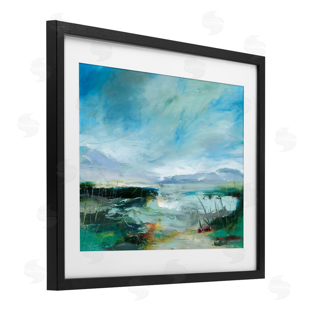 Lesley Birch Days By The Loch Black Framed Print Under Glass Wall Art