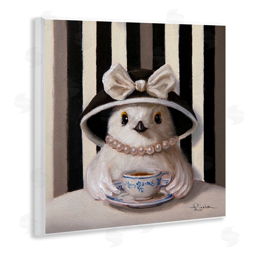 Lucia Heffernan Chic Fashionable Chick & Teacup Wall Plaque Art Print