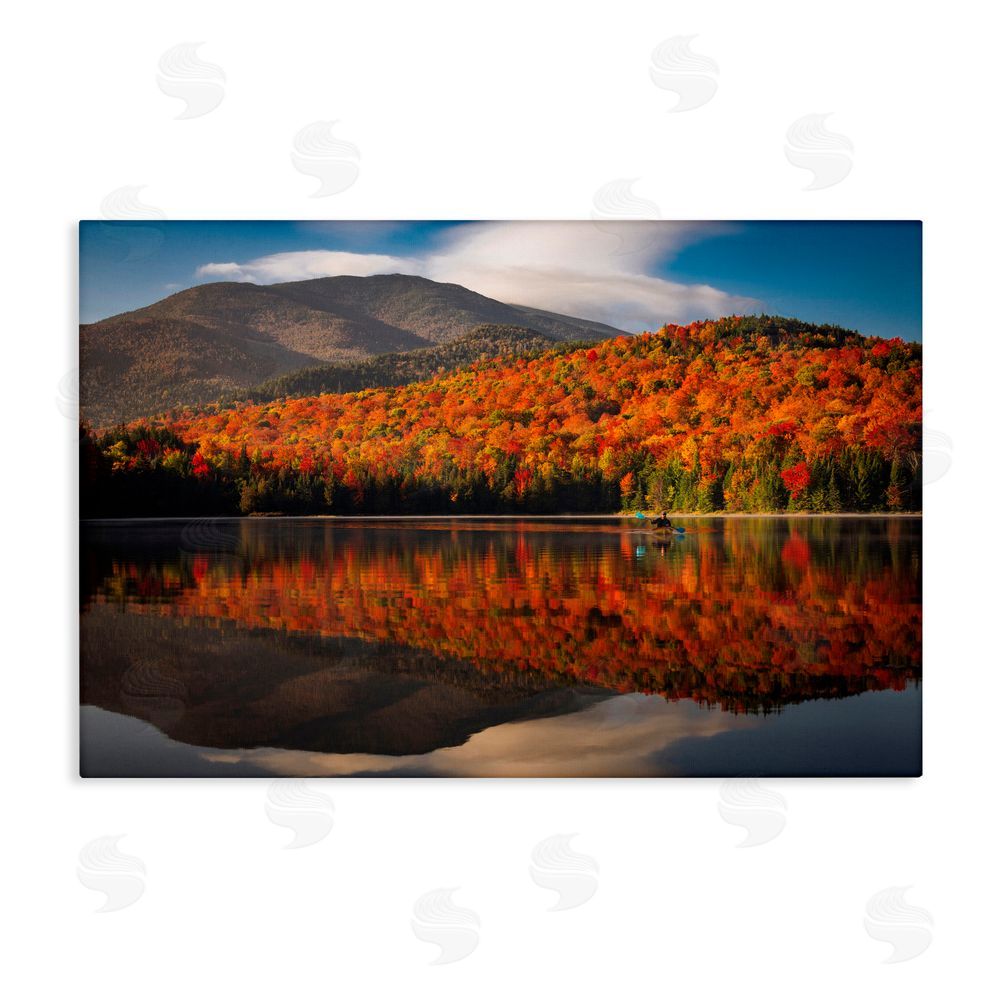 Jonathan Zaharek Reflecting Autumn Foliage Canvas Wall Art Print