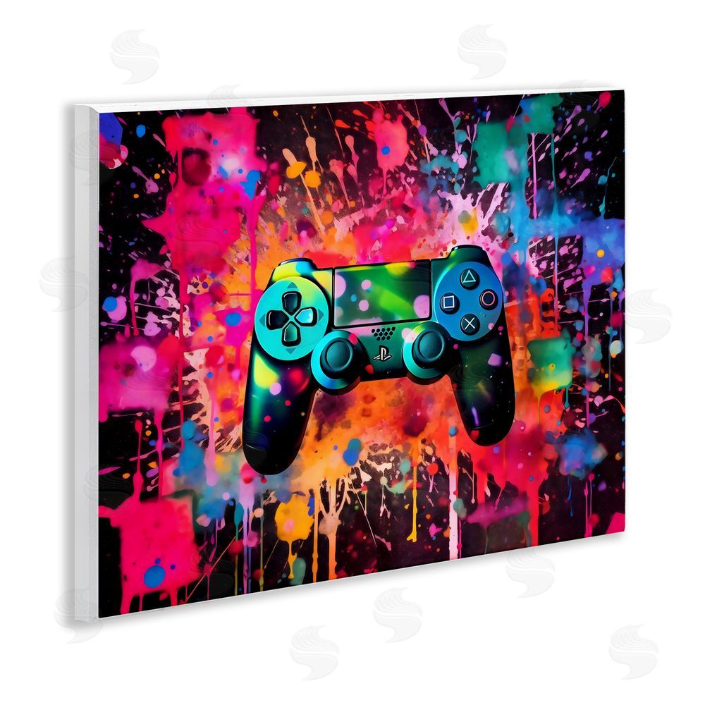 Creative Studio Vibrant Gamepad Burst Wall Plaque Printed Art
