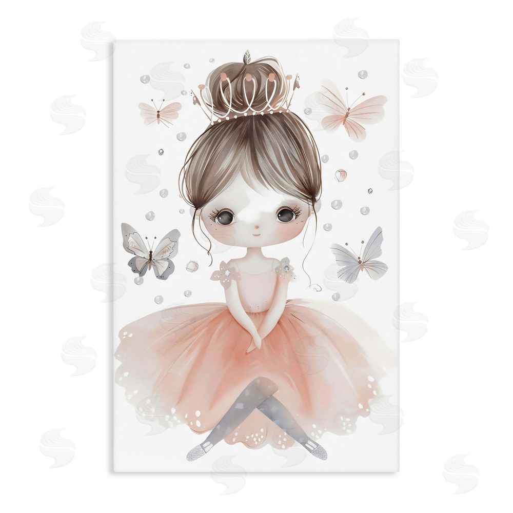 Creative Studio Sweet Butterfly Fairytale Princess Stretched Canvas Wall Art Print