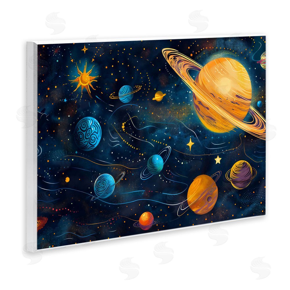Creative Studio Two Suns Galaxy Scene Wall Plaque Printed Art