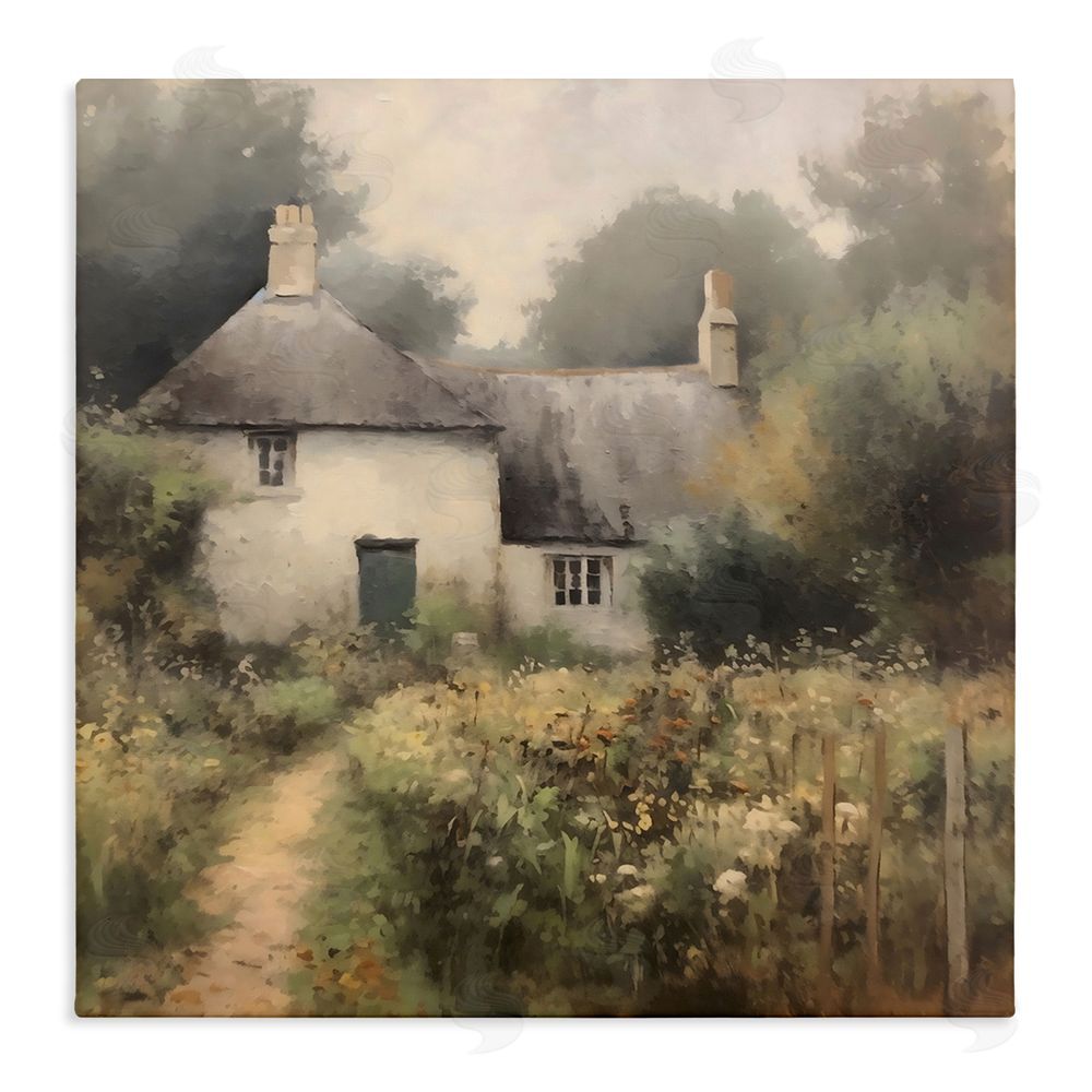 Creative Studio Cottage Comfort in Summer Garden Stretched Canvas Wall Art