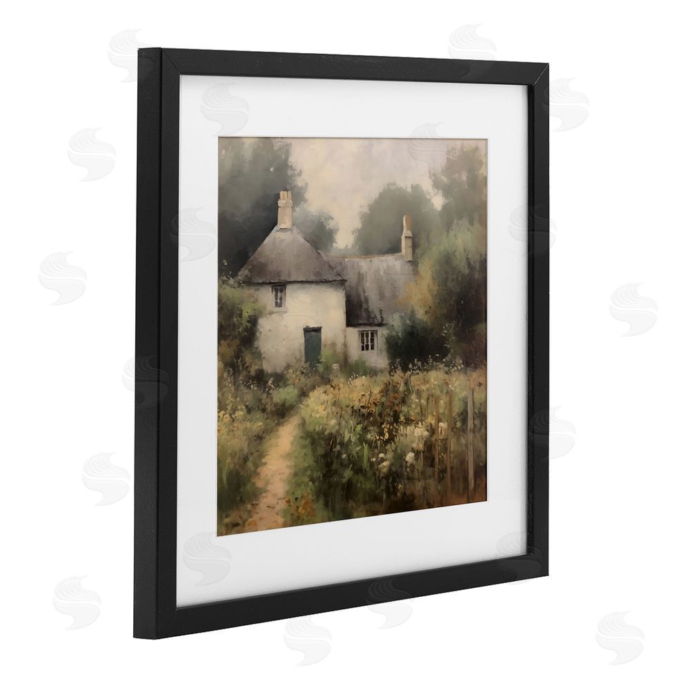Creative Studio Cottage Comfort in Summer Garden Black Framed Print Under Glass Wall Art