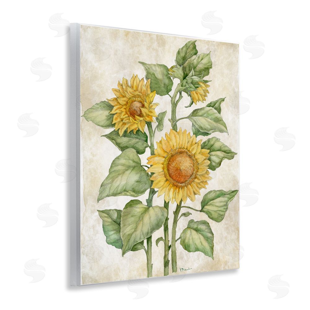 Paul Brent Floral Journal Sunflower Wall Plaque Home Decor Art Print