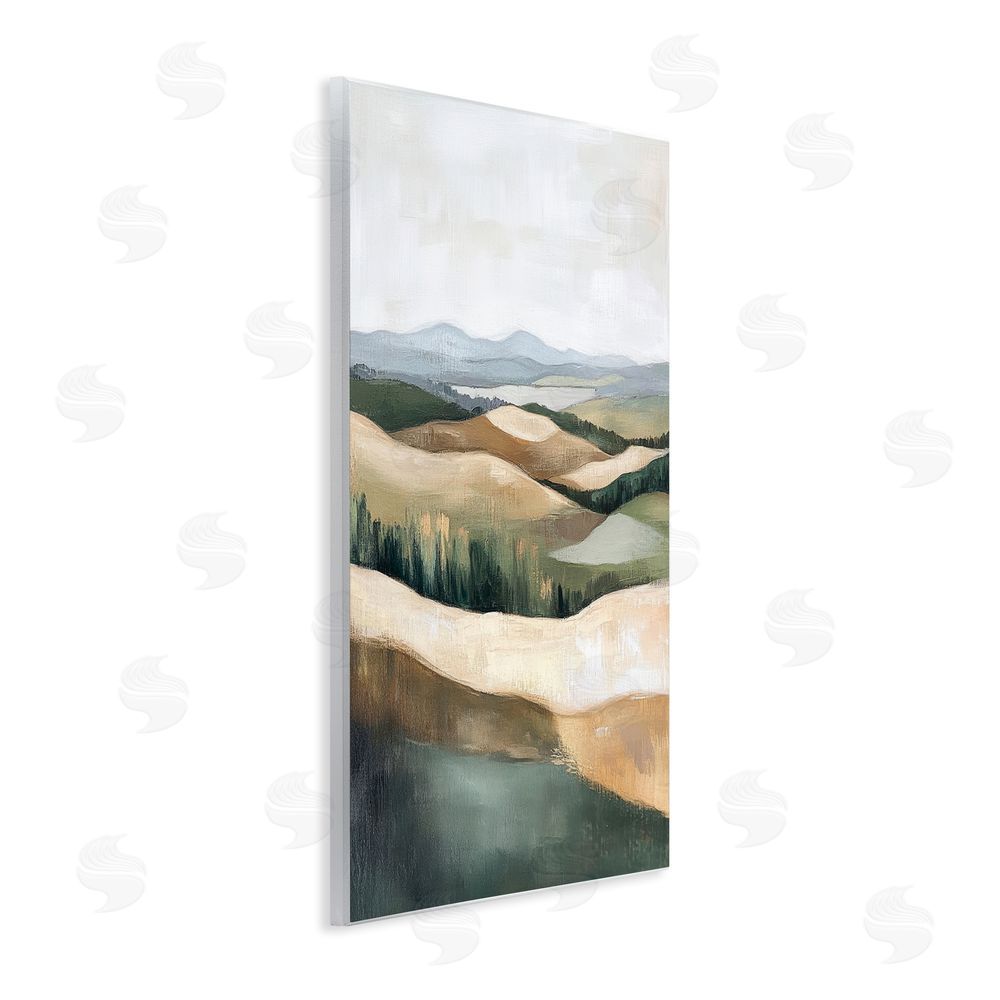 Petal Prints Design Tranquil Rolling Hills & Fields Wall Plaque Printed Art