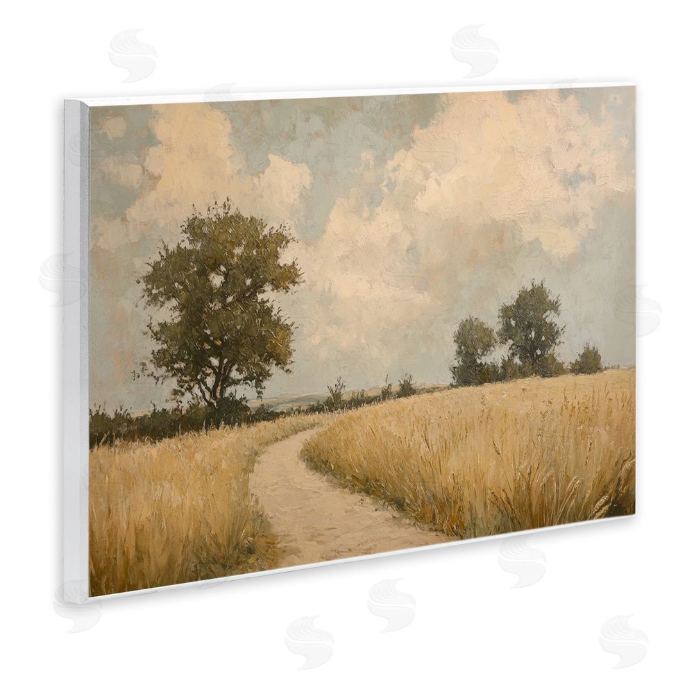 Petal Prints Design Soft Field of Wheat Wall Plaque Printed Art
