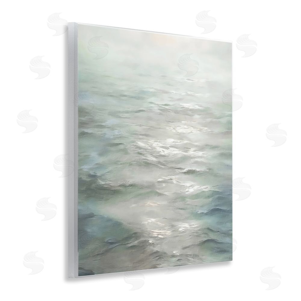 Riley B Shallow Reflections on Sea Wall Plaque Printed Art