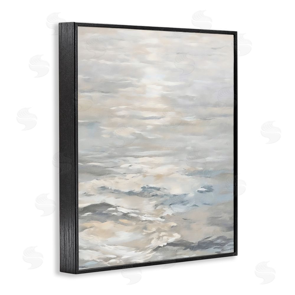 Riley B Shallow Reflections Morning Light Black Framed Giclee Wall Art Print