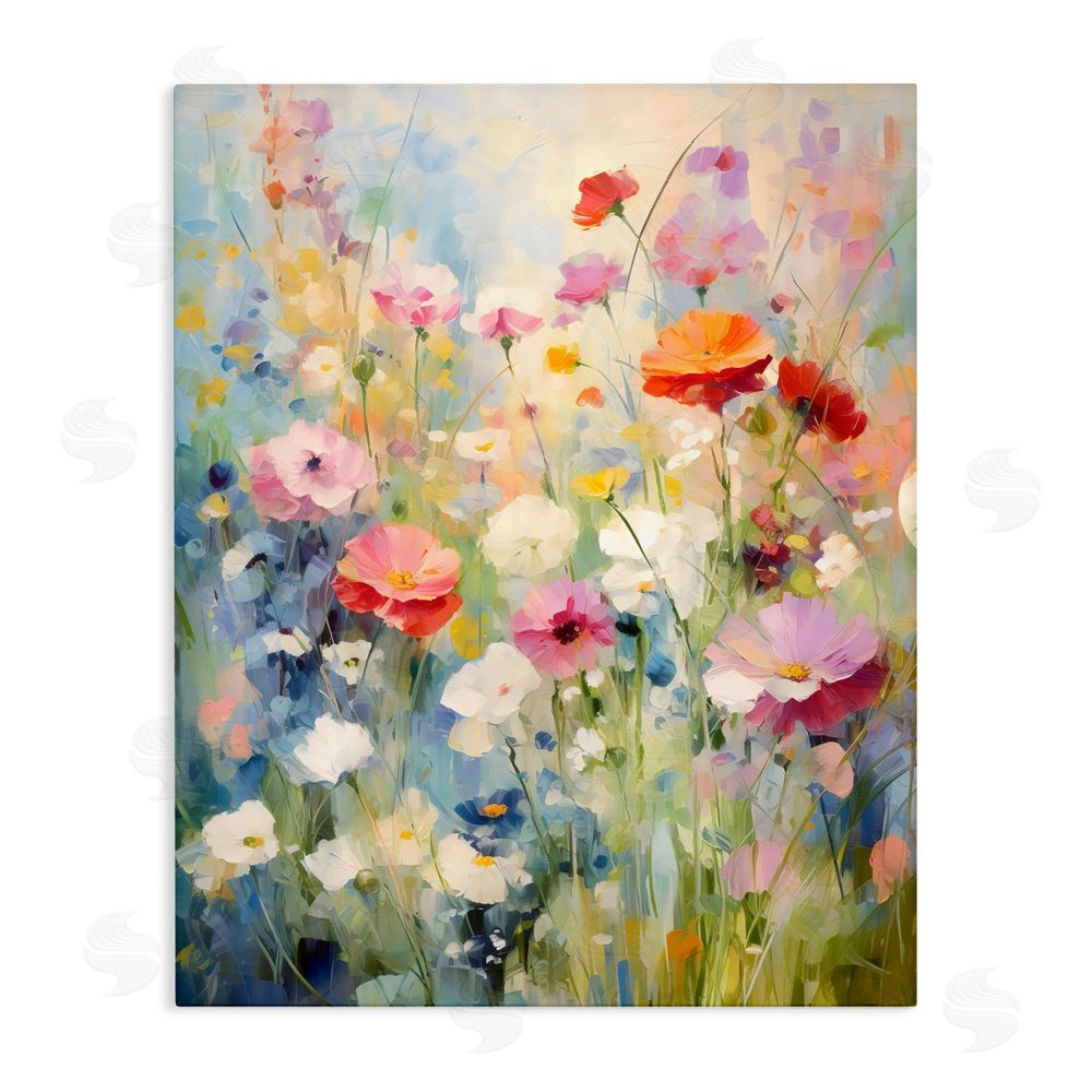Creative Studio Wildflower Breeze Impression Stretched Canvas Wall Art Print