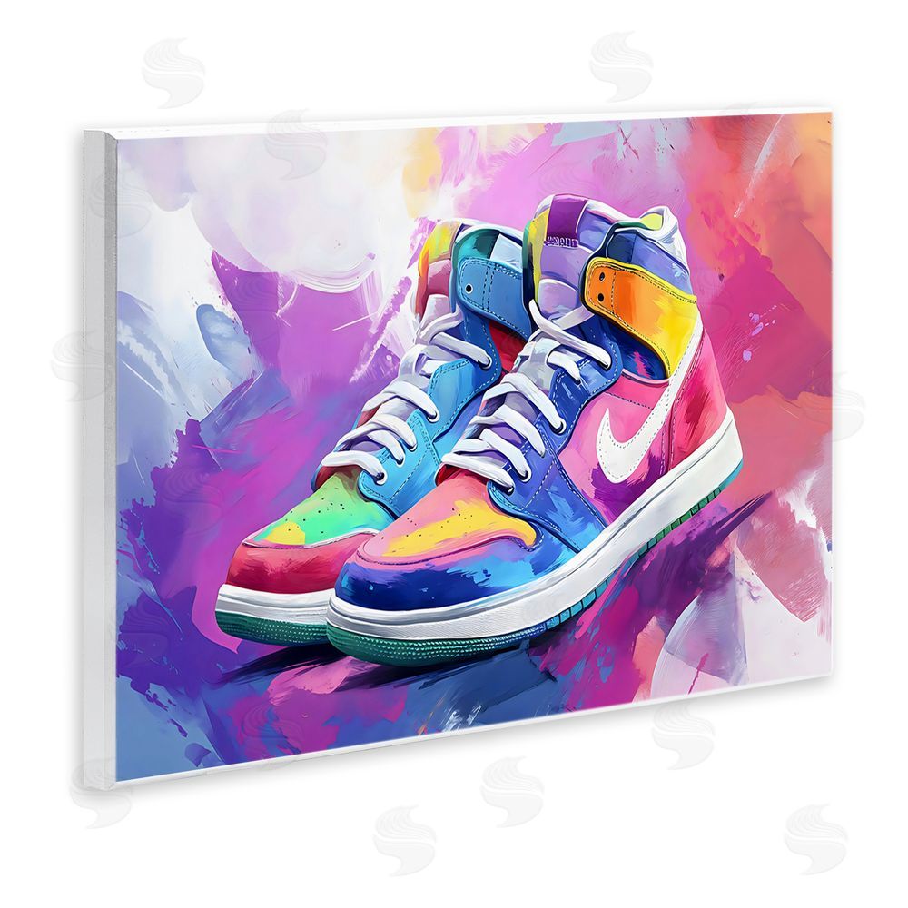 Creative Studio Stylish Vintage Sneakers Wall Plaque Printed Art