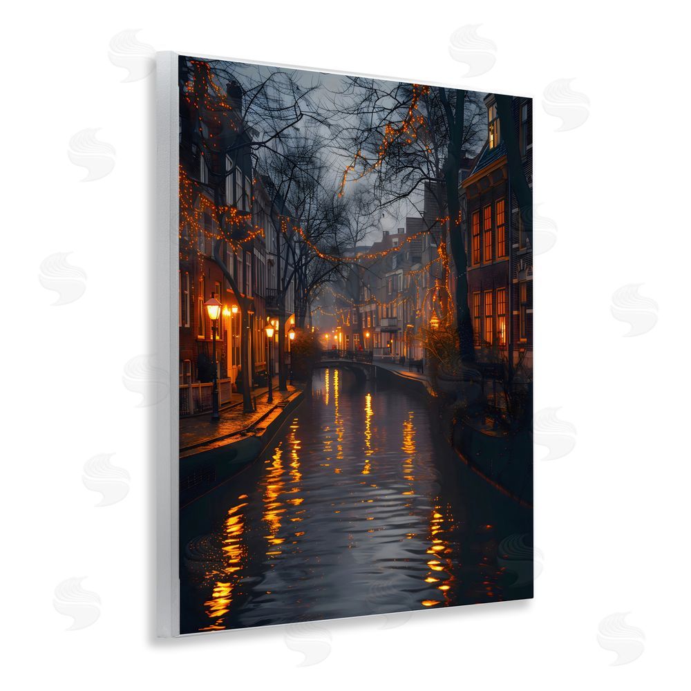Creative Studio Street Lamp Canal View Wall Plaque Art Print