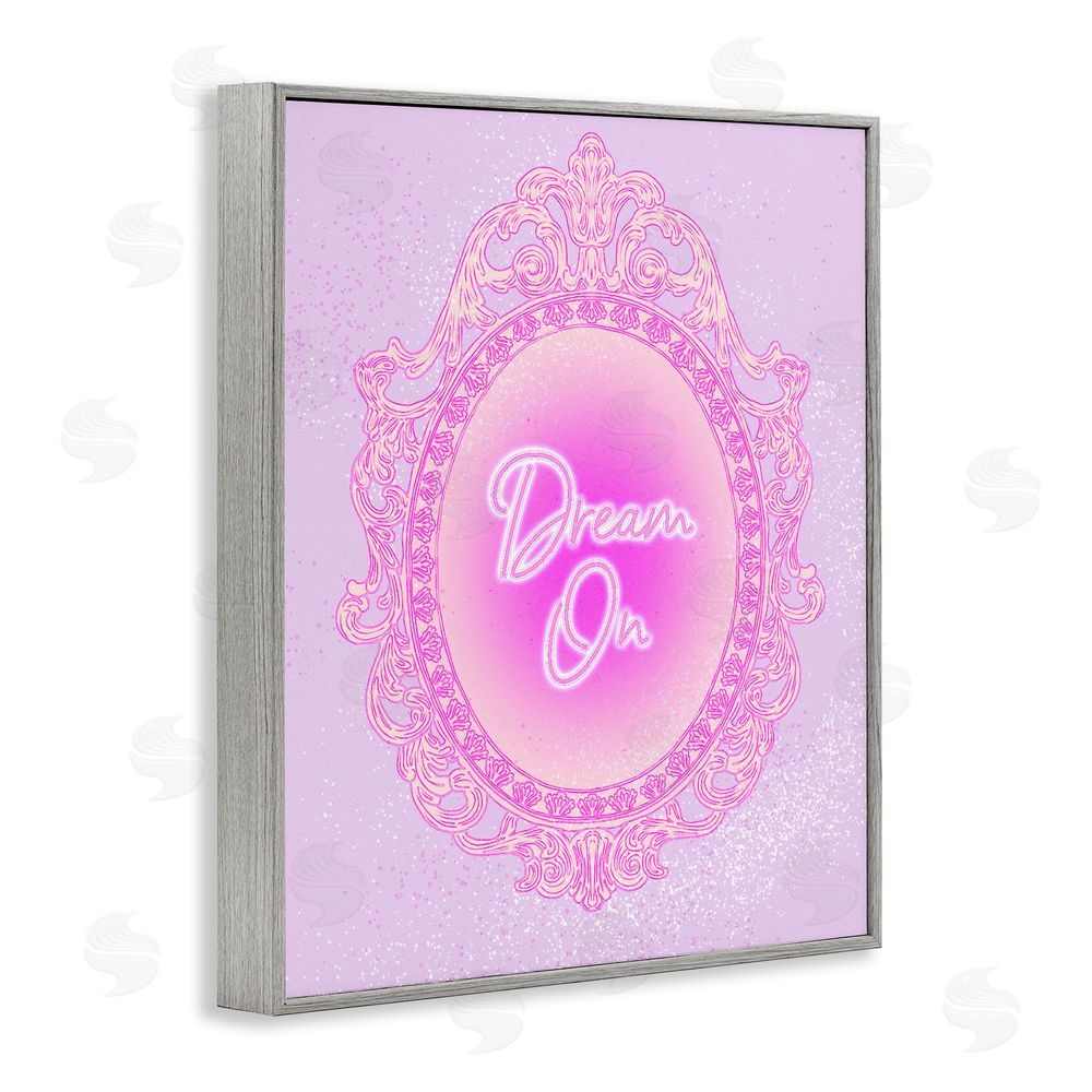 Ziwei Li Dream On Ornate Mirror Gray Framed Giclee Wall Art Print
