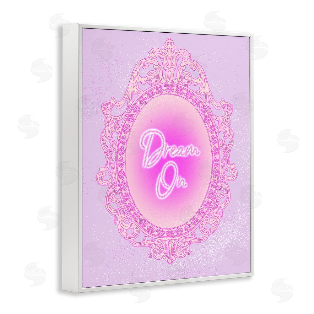 Ziwei Li Dream On Ornate Mirror White Framed Giclee Wall Art Print