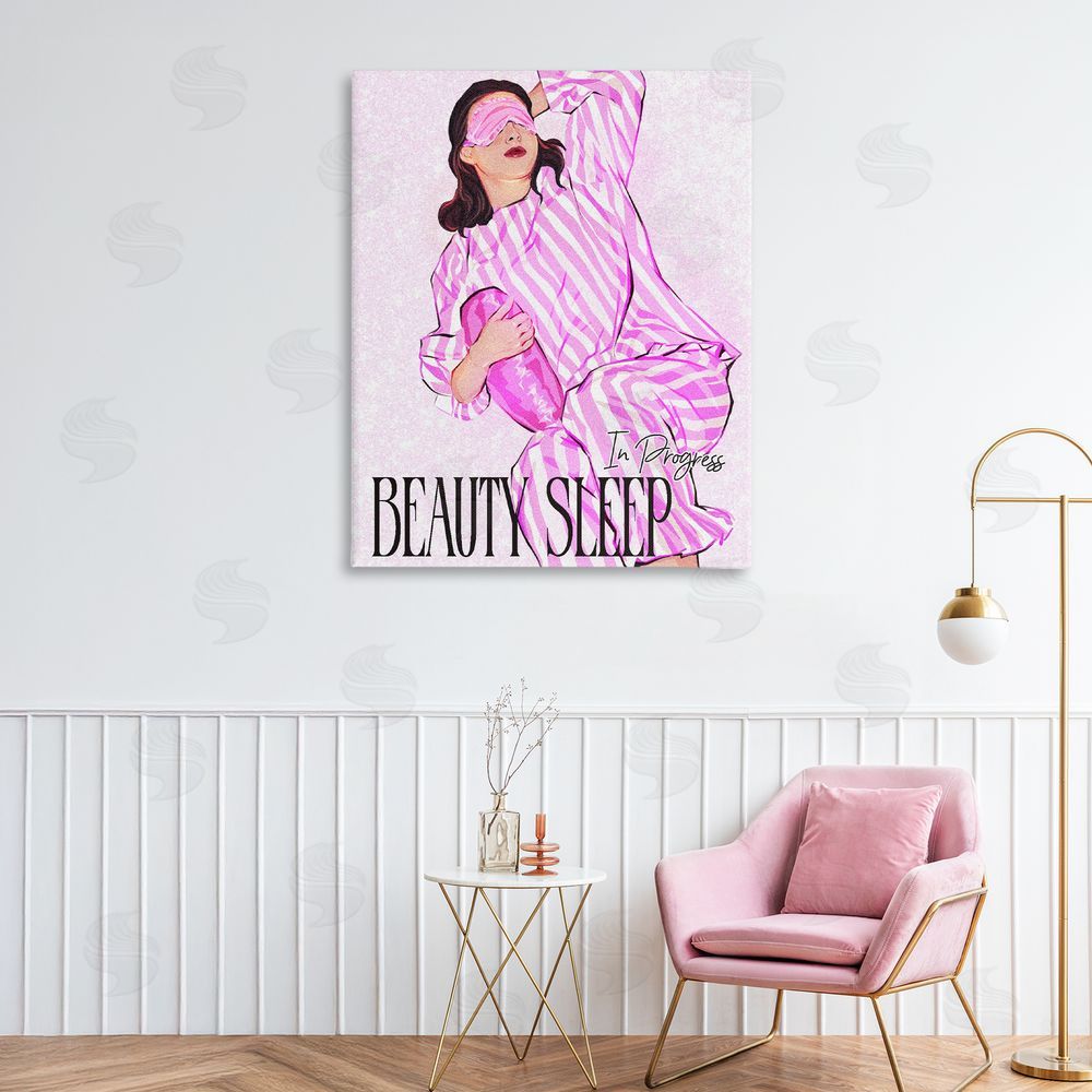 Ziwei Li Beauty Sleep In Progress Stretched Canvas Wall Art Print in Room