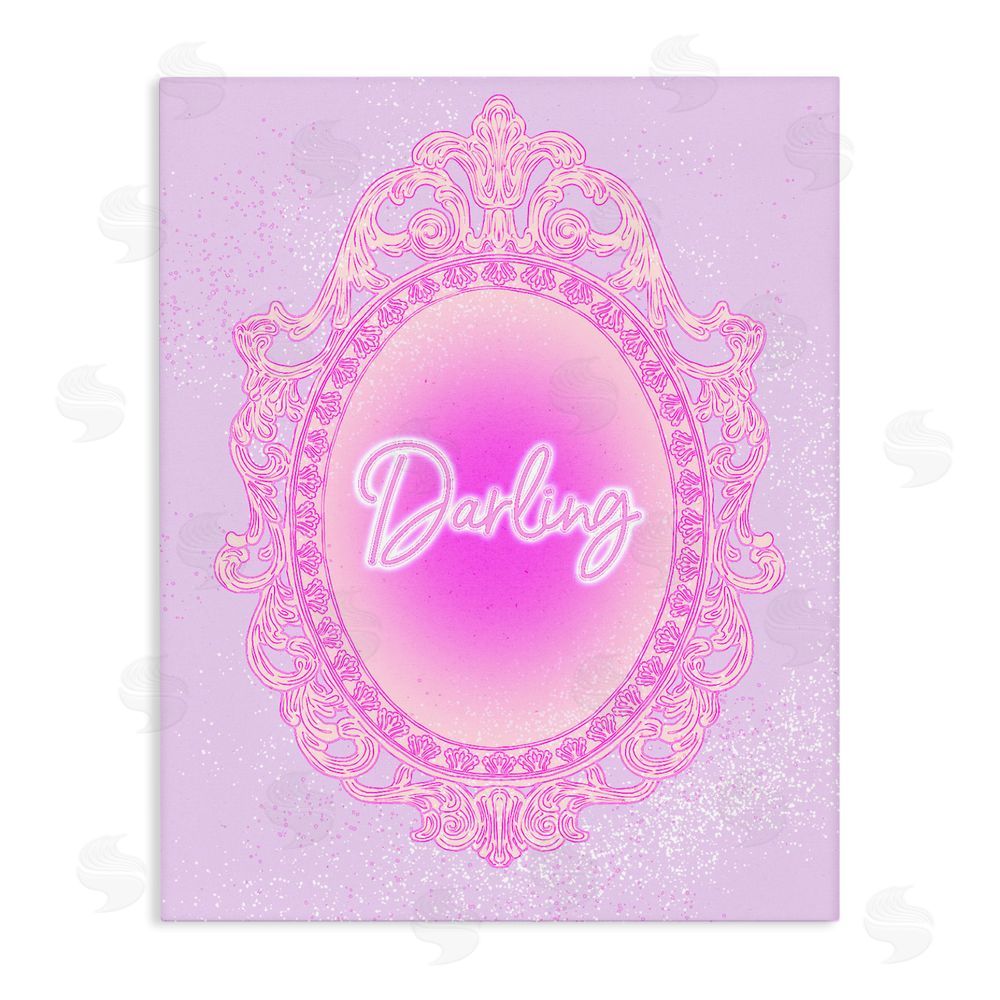 Ziwei Li Darling Ornate Mirror Stretched Canvas Wall Art