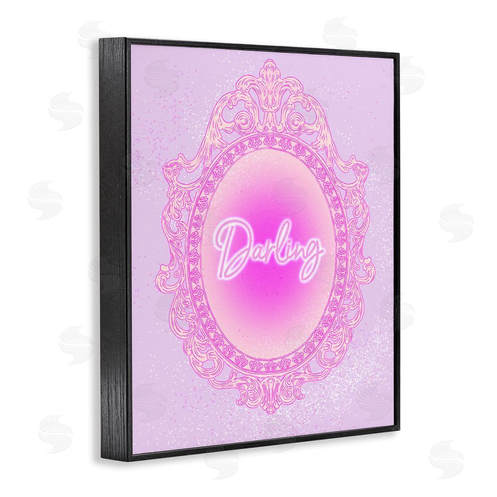 Ziwei Li Darling Ornate Mirror Black Framed Giclee Wall Art Print