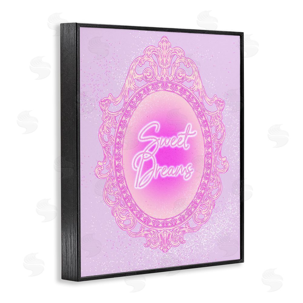 Ziwei Li Sweet Dreams Ornate Mirror Black Framed Giclee Wall Art Print