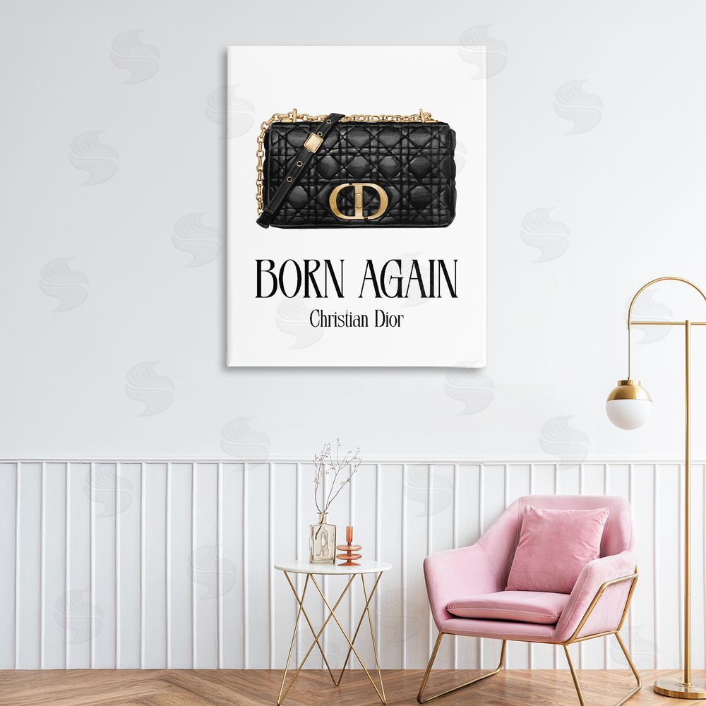 Ziwei Li Born Again Christian Bag Stretched Canvas Wall Art Print in Room