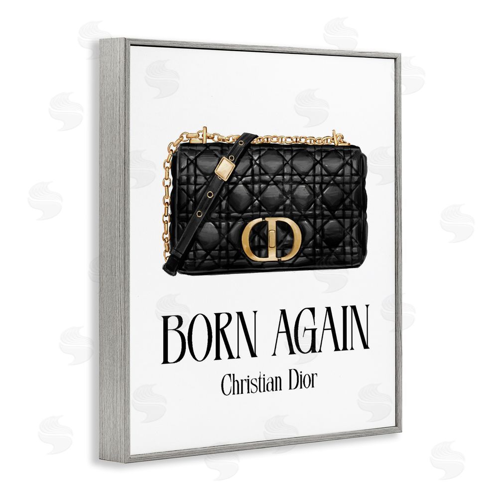 Ziwei Li Born Again Christian Bag Gray Framed Giclee Wall Art Print