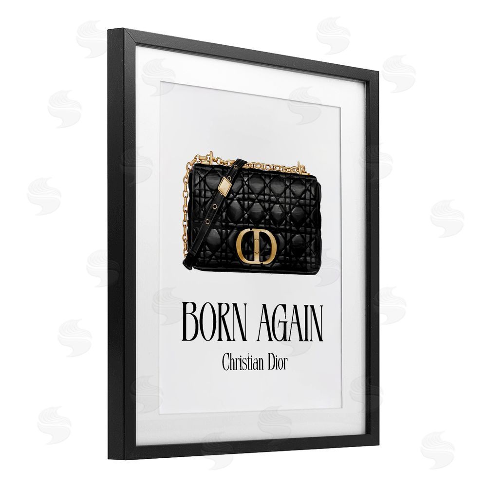 Ziwei Li Born Again Christian Bag Black Framed Print Under Glass with Matting Wall Art
