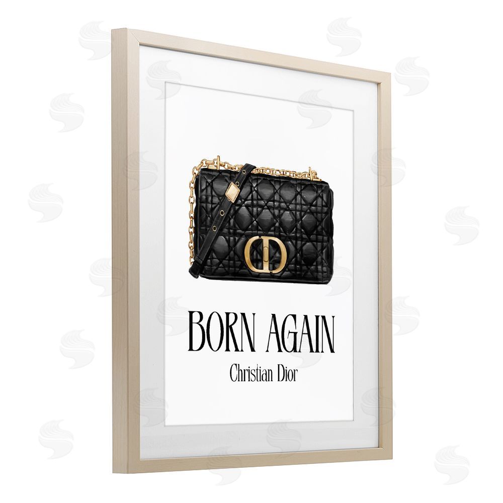 Ziwei Li Born Again Christian Bag Brown Framed Print Under Glass with Matting Wall Art