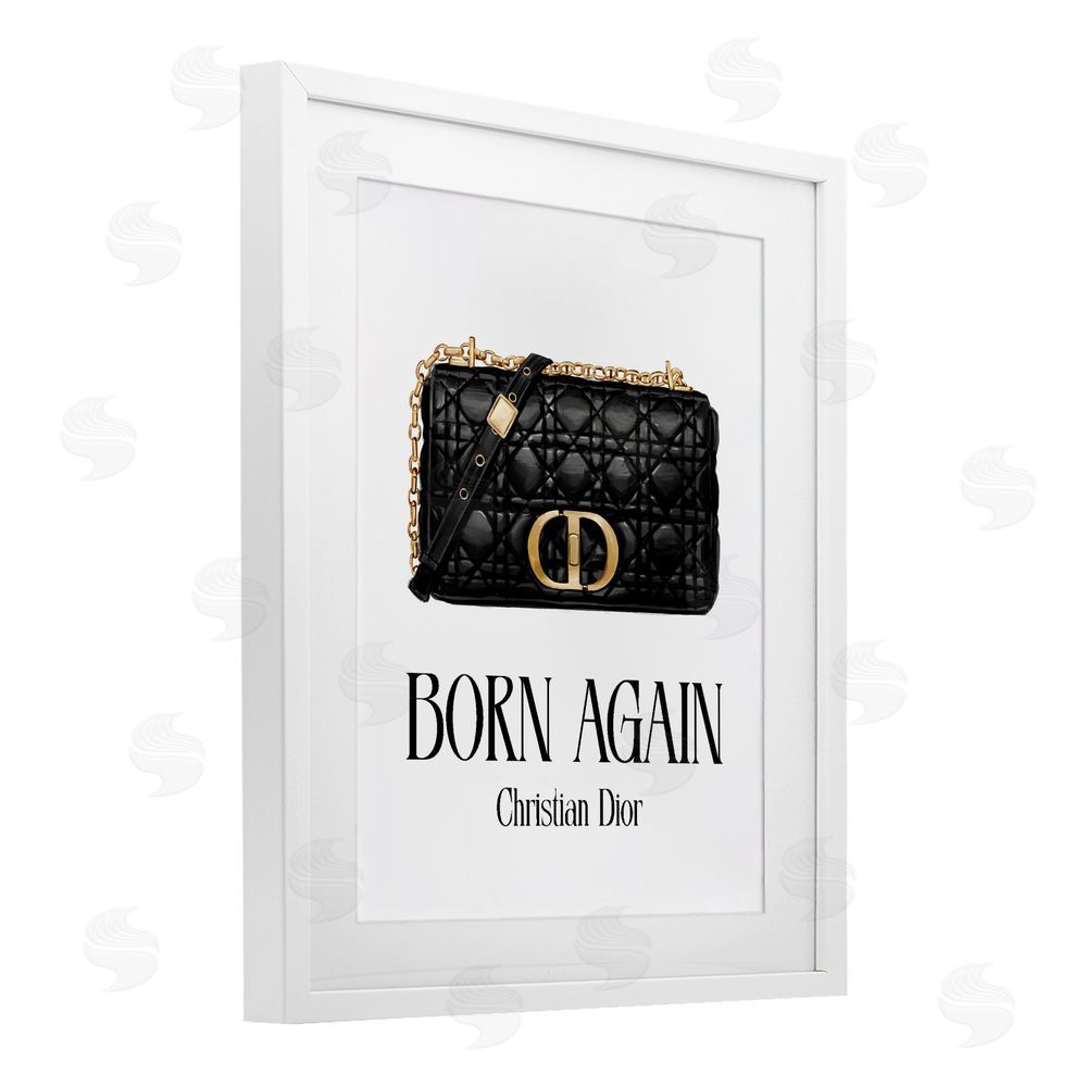Ziwei Li Born Again Christian Bag White Framed Print Under Glass with Matting Wall Art