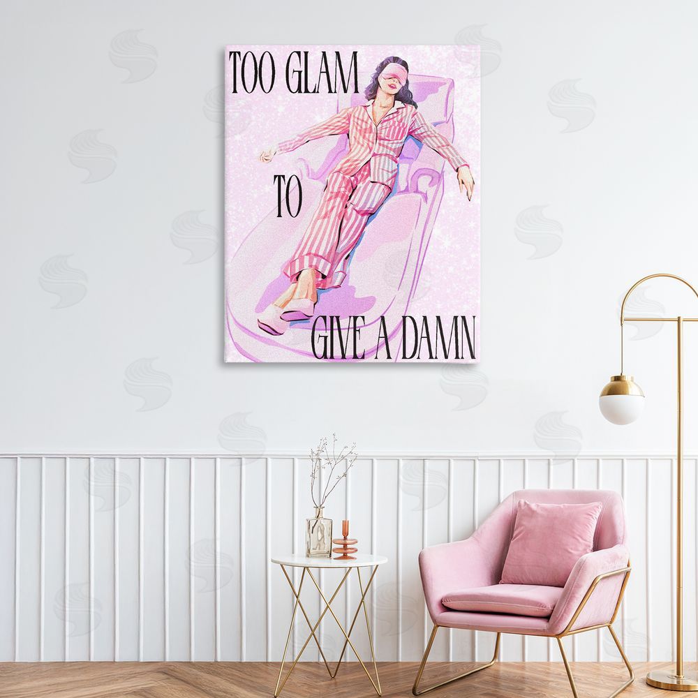 Ziwei Li To Glam To Care Stretched Canvas on Wall