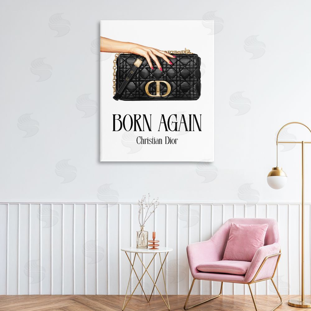 Ziwei Li Born Again Christian Luxury Stretched Canvas Wall Art Print in Room