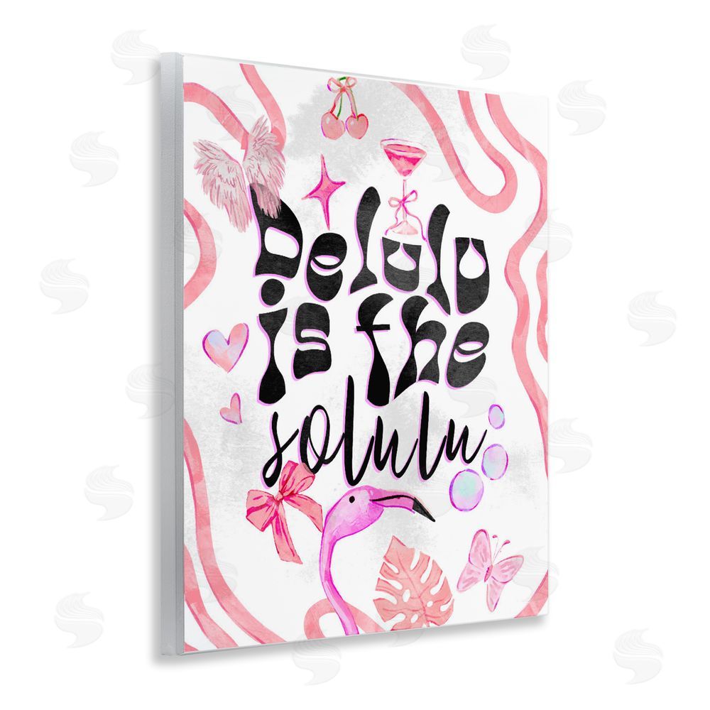 Ziwei Li Delulu Is The Solulu Wall Plaque with Fixed Lithograph Print