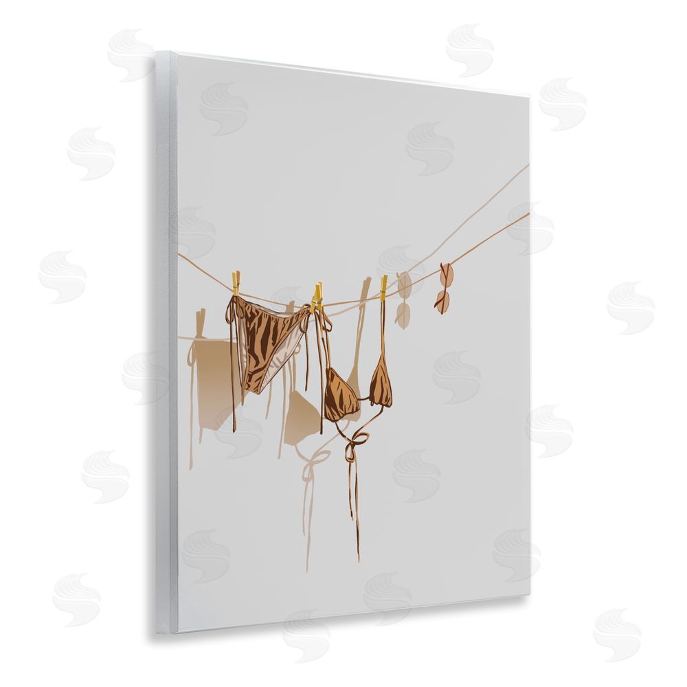 Ziwei Li Sunlit Bikini on Clothesline Wall Plaque Printed Art