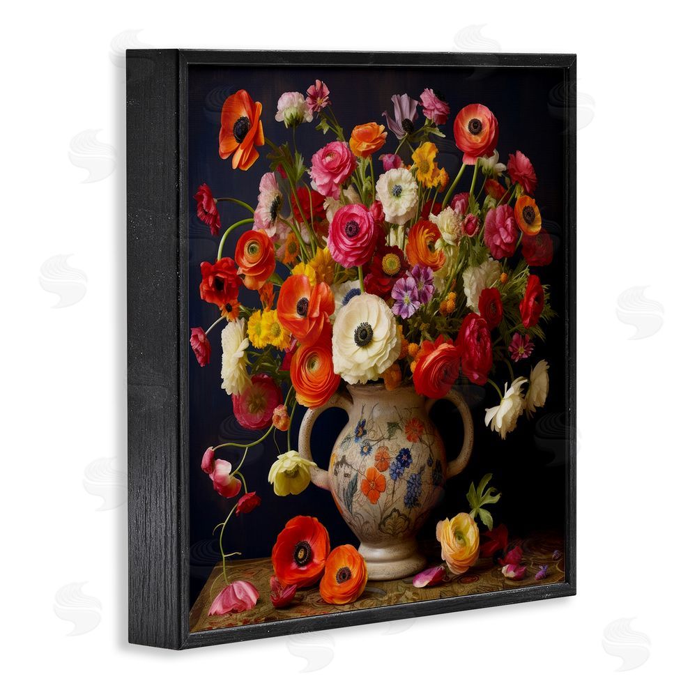 Lazar Studio Harmonious Bouquet Composition Black Framed Giclee Wall Art