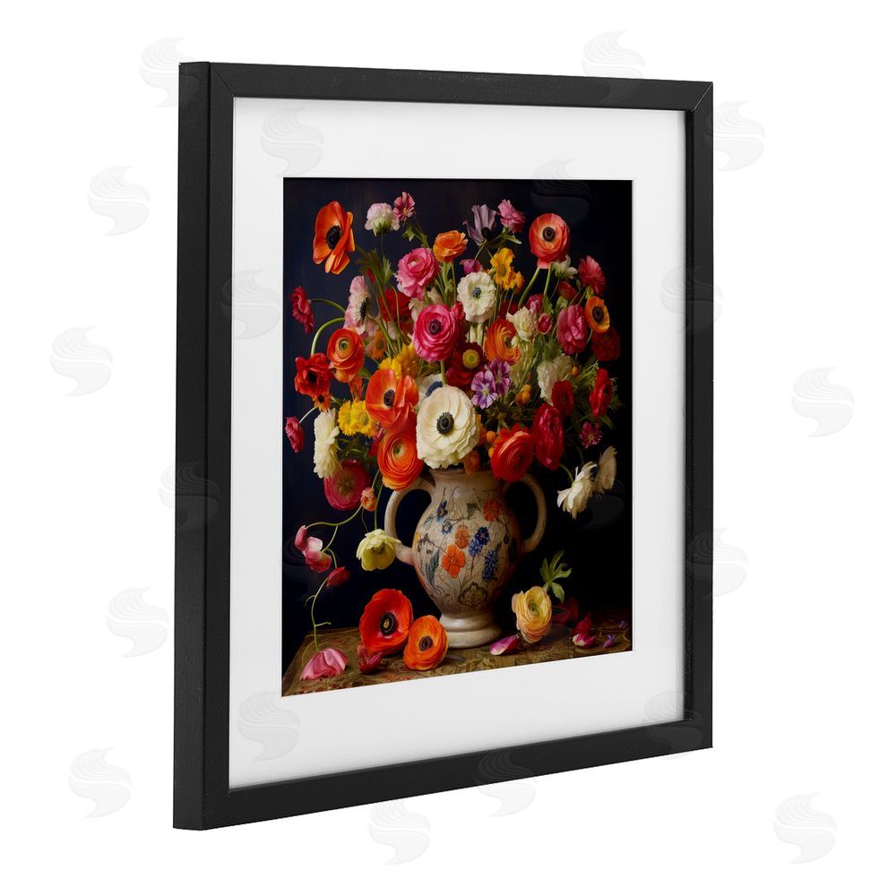 Lazar Studio Harmonious Bouquet Composition Black Framed Print Under Glass Wall Art