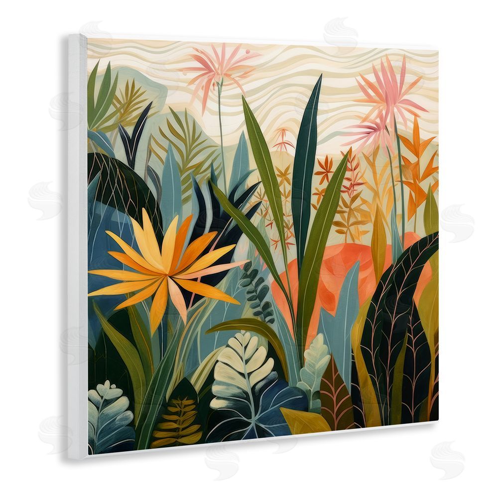 Lazar Studio Tropical Botanical Embrace Wall Plaque Printed Art