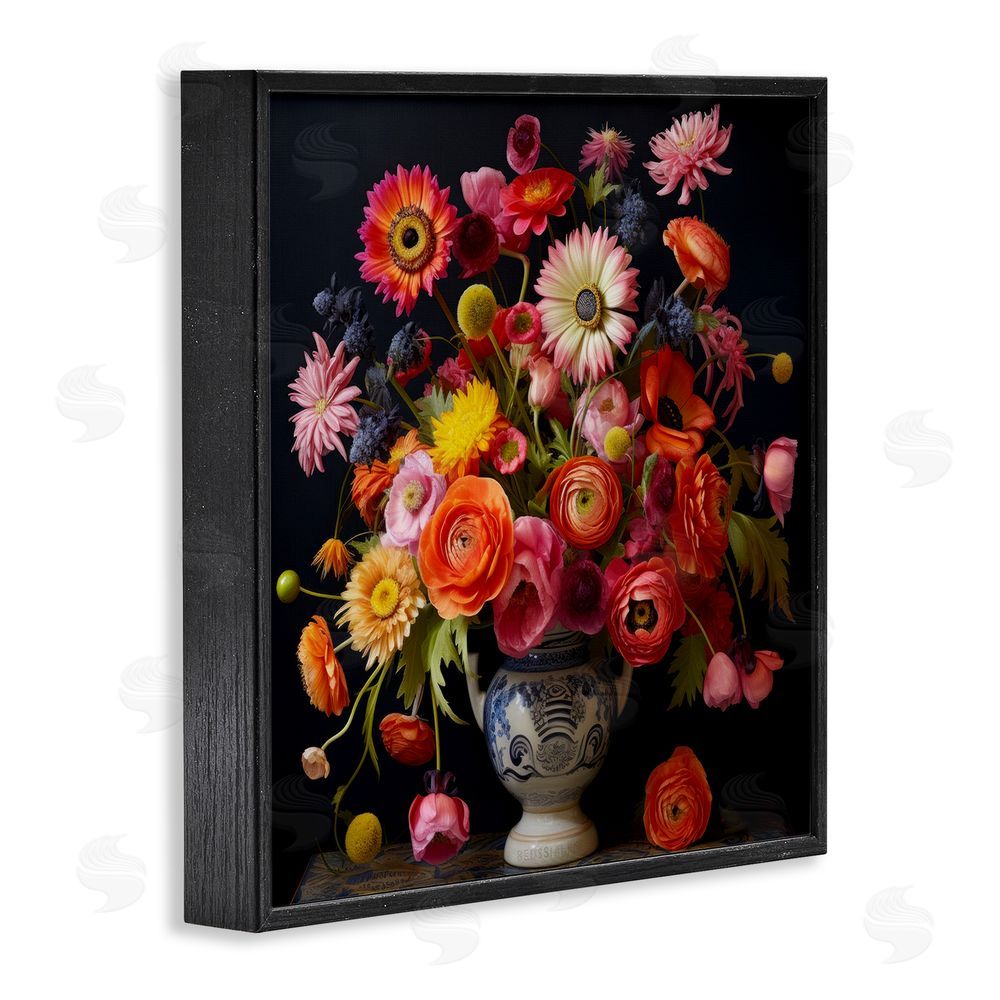 Lazar Studio Harmonious Spring Bouquet Black Framed Giclee Wall Art