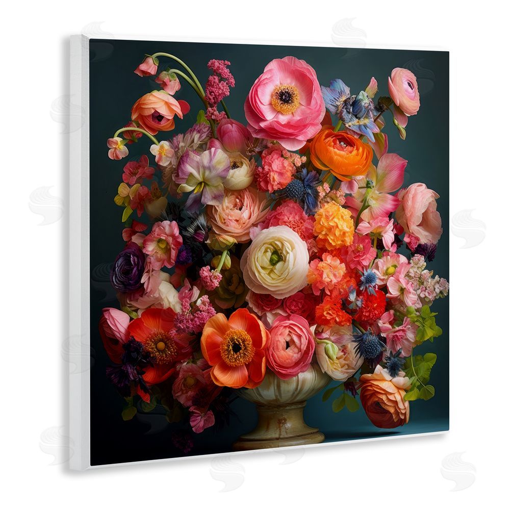 Lazar Studio Harmonious Mixed Peonies Wall Plaque Home Decor Art Print