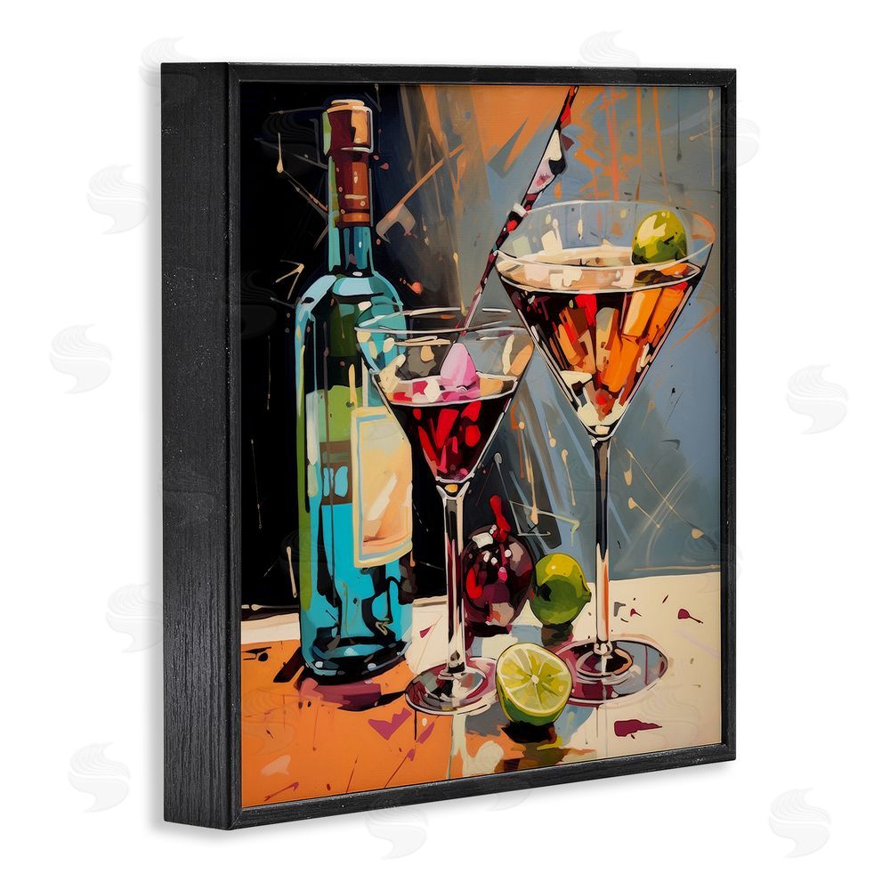 Lazar Studio Every Sip of Martini Night Black Framed Giclee Wall Art