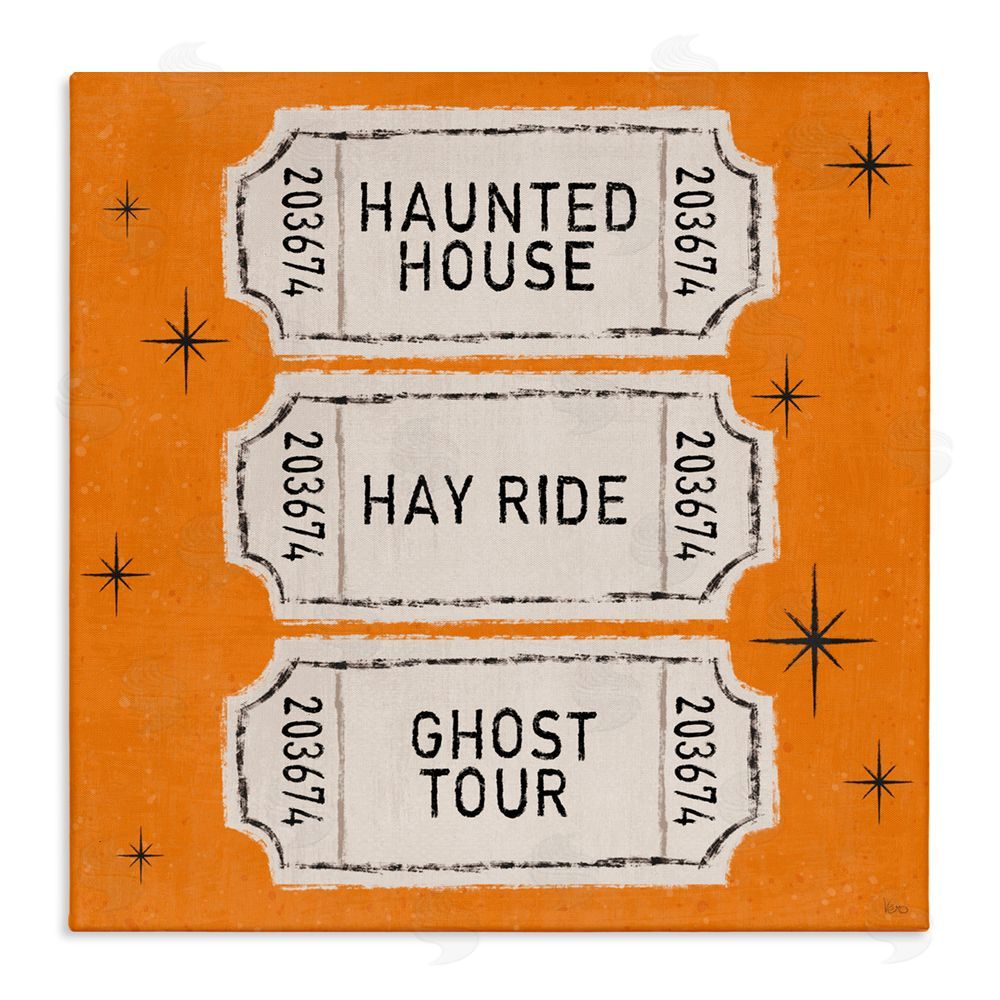 Veronique Charron Wee Bit Wicked Tickets Canvas Wall Art Print